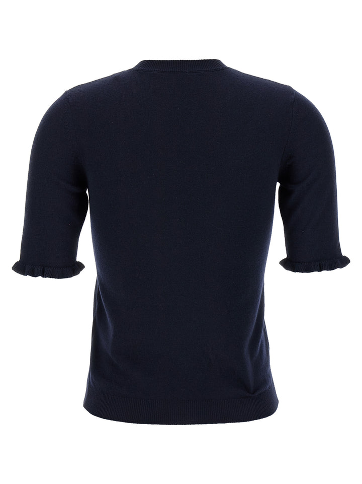 Valentino Garavani Valentino Garavani Vg Embroidery Top Tops - Blue | afea432580279ba7b86f3ef059a49921a15628bc