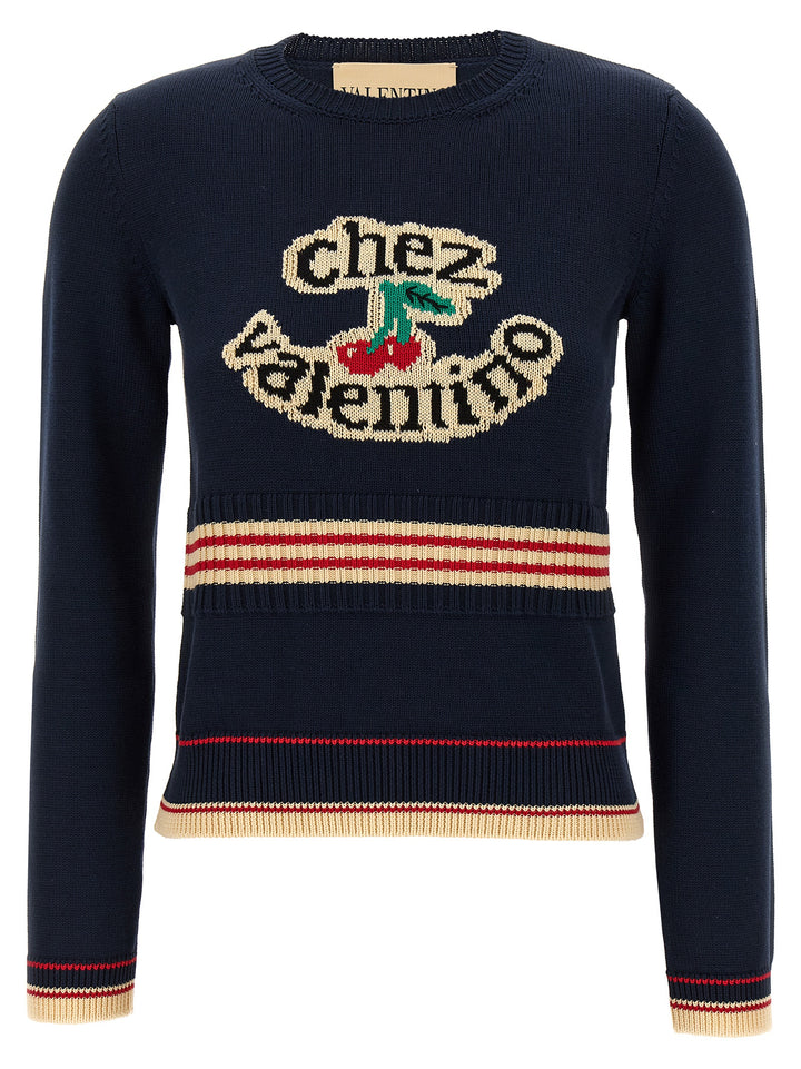 Valentino Garavani Chez Valentino Sweaters and Cardigans - Blue | b5b4044ab2e163fa5b337116dfa08fd7e4308b61