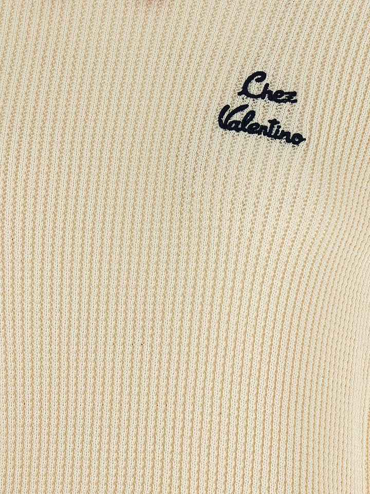 Valentino Garavani Chez Valentino Tops - Beige | f74f6c76c46583420a47d64f2910021c286b2355