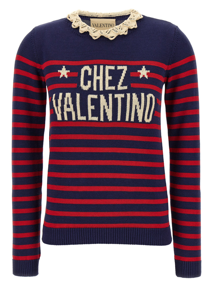 Valentino Garavani Chez Valentino Sweaters and Cardigans - Blue | 423a5d0bfcd917d7cfbefd146a4714be479c79c2