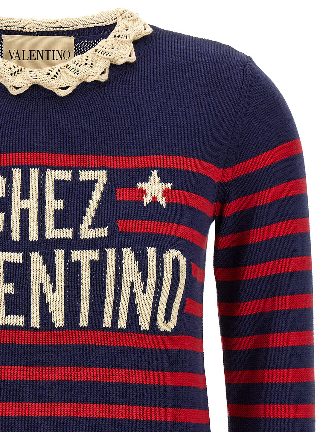 Valentino Garavani Chez Valentino Sweaters and Cardigans - Blue | 8e1156eab10c2f8c4e9357c29221d61659f7f263
