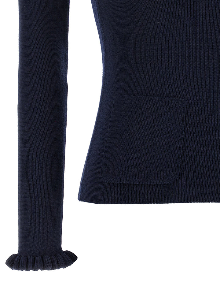 Valentino Garavani Valentino Garavani Embroidery Sweater Sweaters and Cardigans - Blue | 9387ce56df0fbc0edc5e859c55c07411edd5fba2