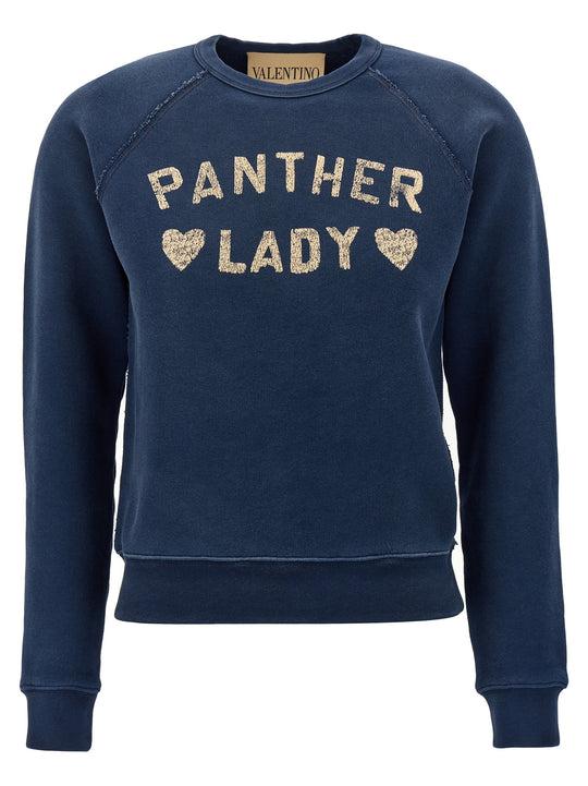 Panther Lady Sweatshirt Blue