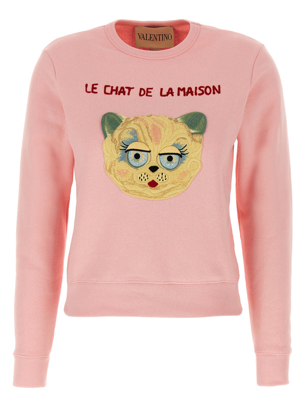 Le Chat De La Maison Sweatshirt Pink