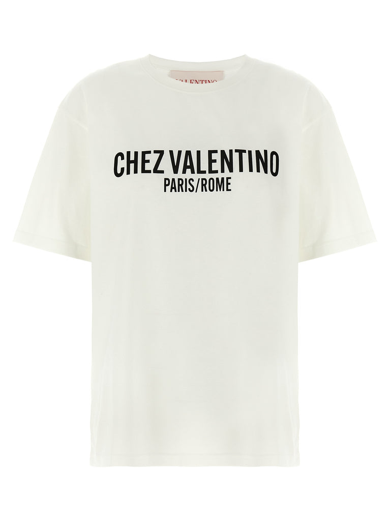 Valentino Garavani Chez Valentino T-Shirt White/Black | Wanan Luxury