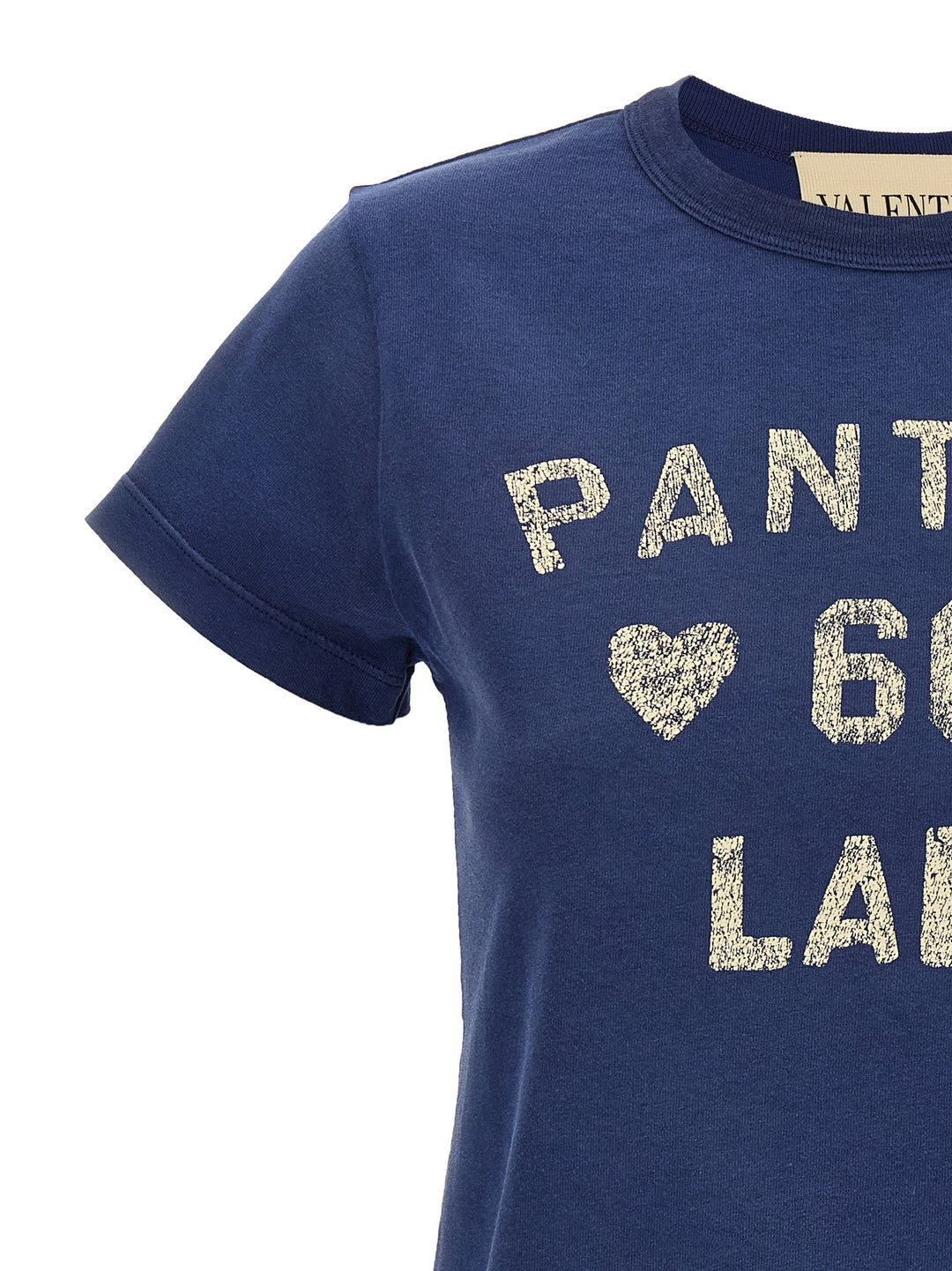 Valentino Garavani Panther Lady T-shirt - Blue | f8868da3300e31971b37c6303d04bf1e510b0f58