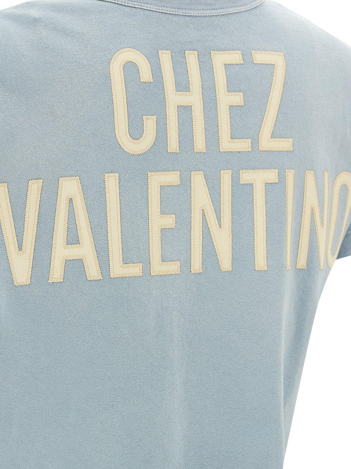 Valentino Garavani Panther Lady T-shirt - Light Blue | 7ff3a5d12d40fd8da2185007d01db81bb26ed8dc