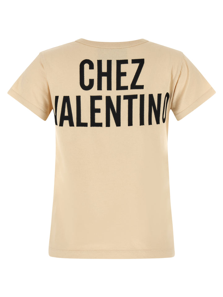 Valentino Garavani Chez Valentino T-shirt - Beige | b8af398196cf435552ef341ed87088f259eadb3e