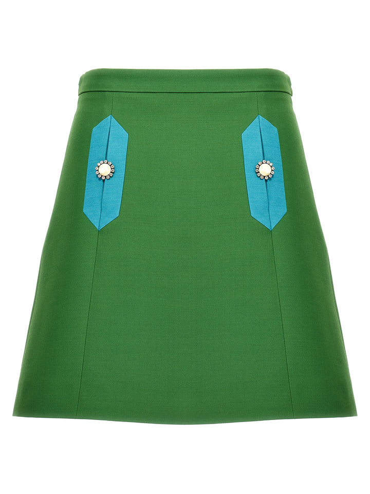 Solid Skirts Green