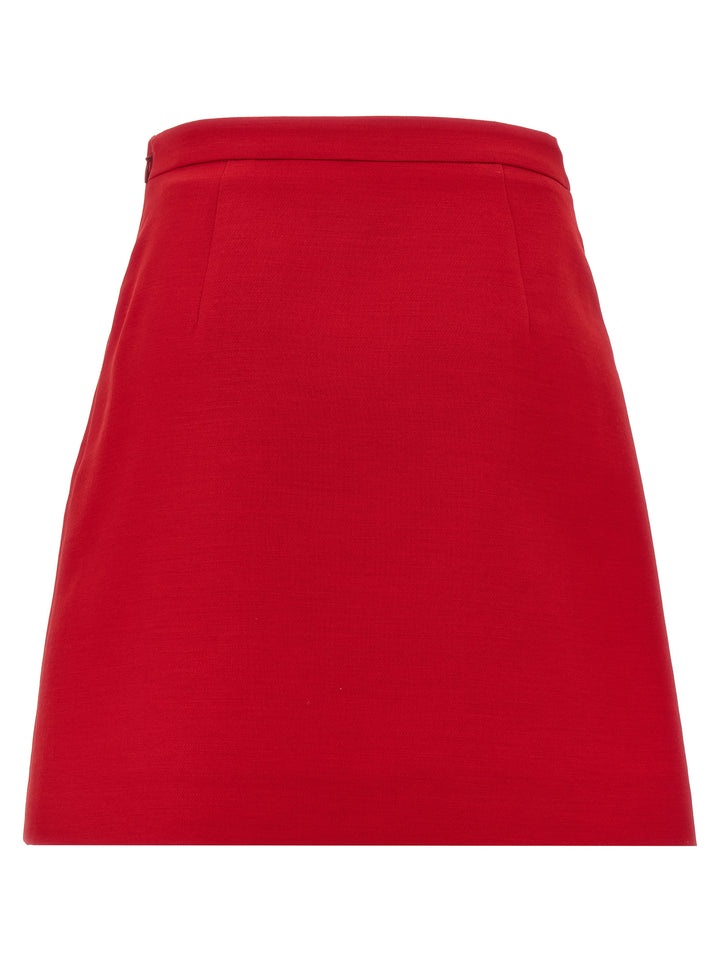 Valentino Garavani Valentino Garavani Crepe Couture Skirt Skirts - Red | e285db0e87272a604bffdc25ba83eb9d40e22269