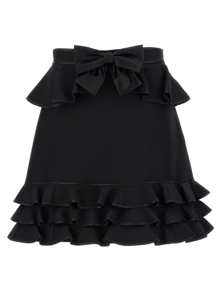Valentino Garavani Valentino Garavani Crepe Couture Skirt Skirts - Black | b419666ea66da6573a9938ff63c48a8faf169828