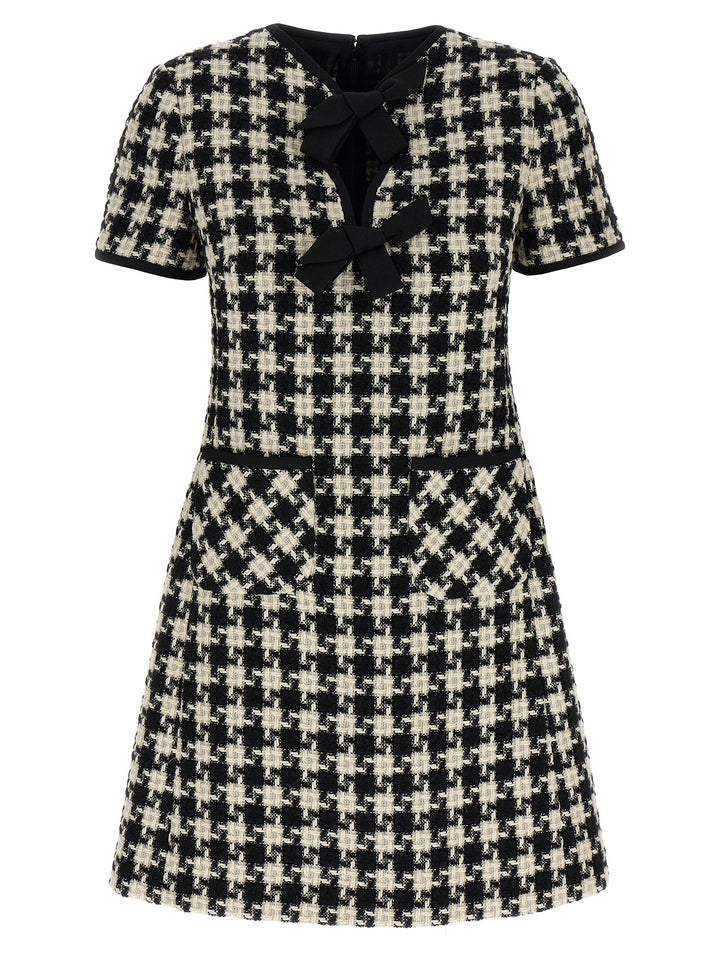 Valentino Garavani Bow Dress Dresses White/Black