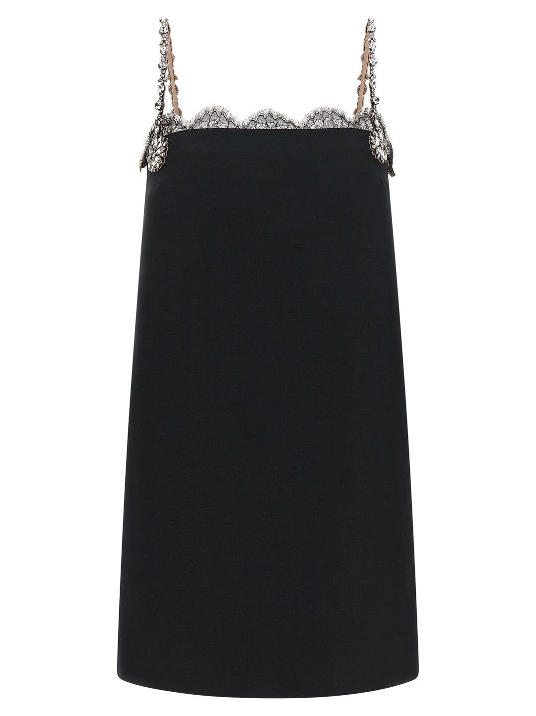 Valentino Garavani Valentino Garavani Crystal Embroidery Dress Dresses - Black | 048e63b190dd1ff50b00d8a902d03a00acffe6a6