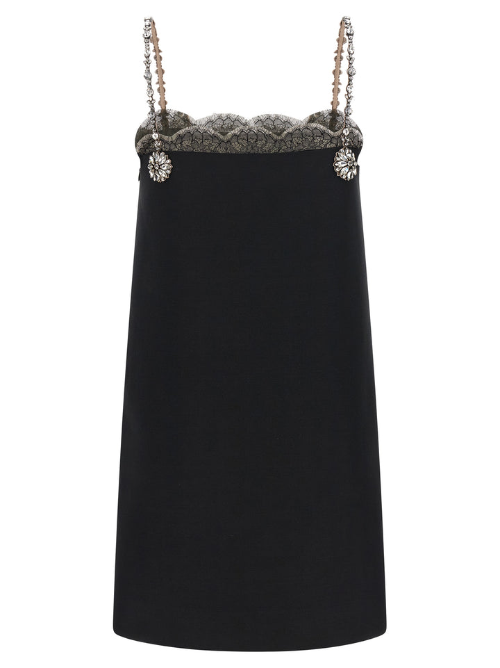 Valentino Garavani Valentino Garavani Crystal Embroidery Dress Dresses - Black | 500ba9ce59115e9d0d2f38f5d36e55e903d8bab5