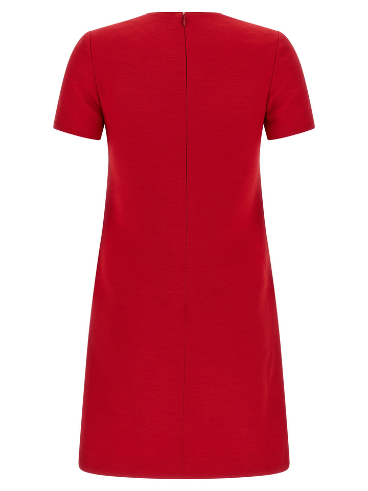 Valentino Garavani Valentino Garavani V Gold Dress Dresses - Red | df87c6baa666116be3f1862b157563b33d3f24aa