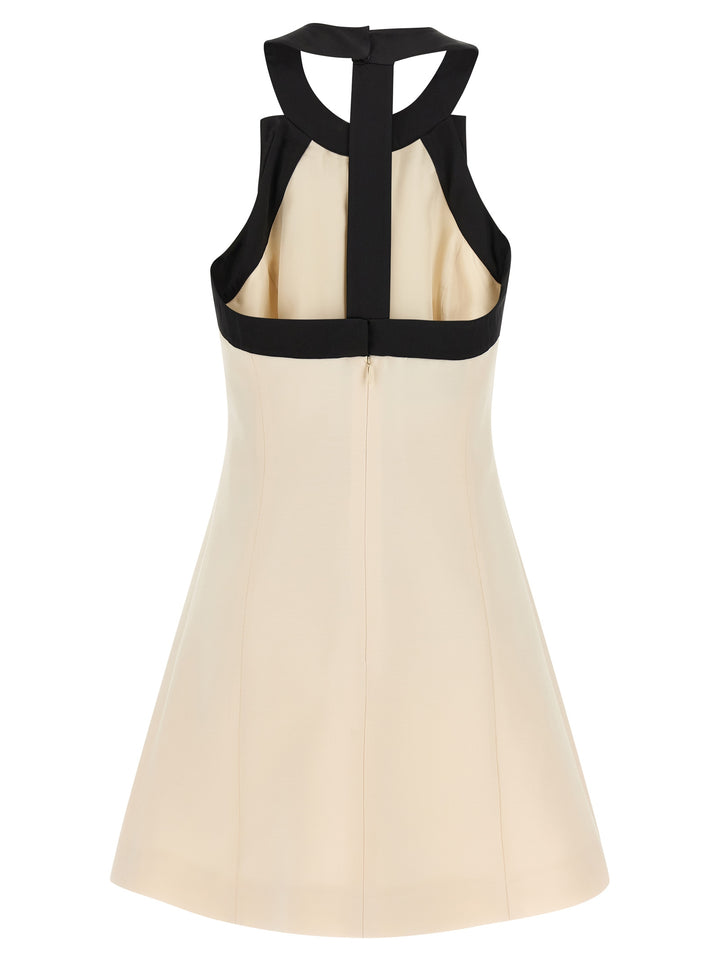 Valentino Garavani Valentino Garavani Crêpe Couture Dress Dresses - White/Black | 16df36ac313190cbe300bca3c1776a89edf83da9