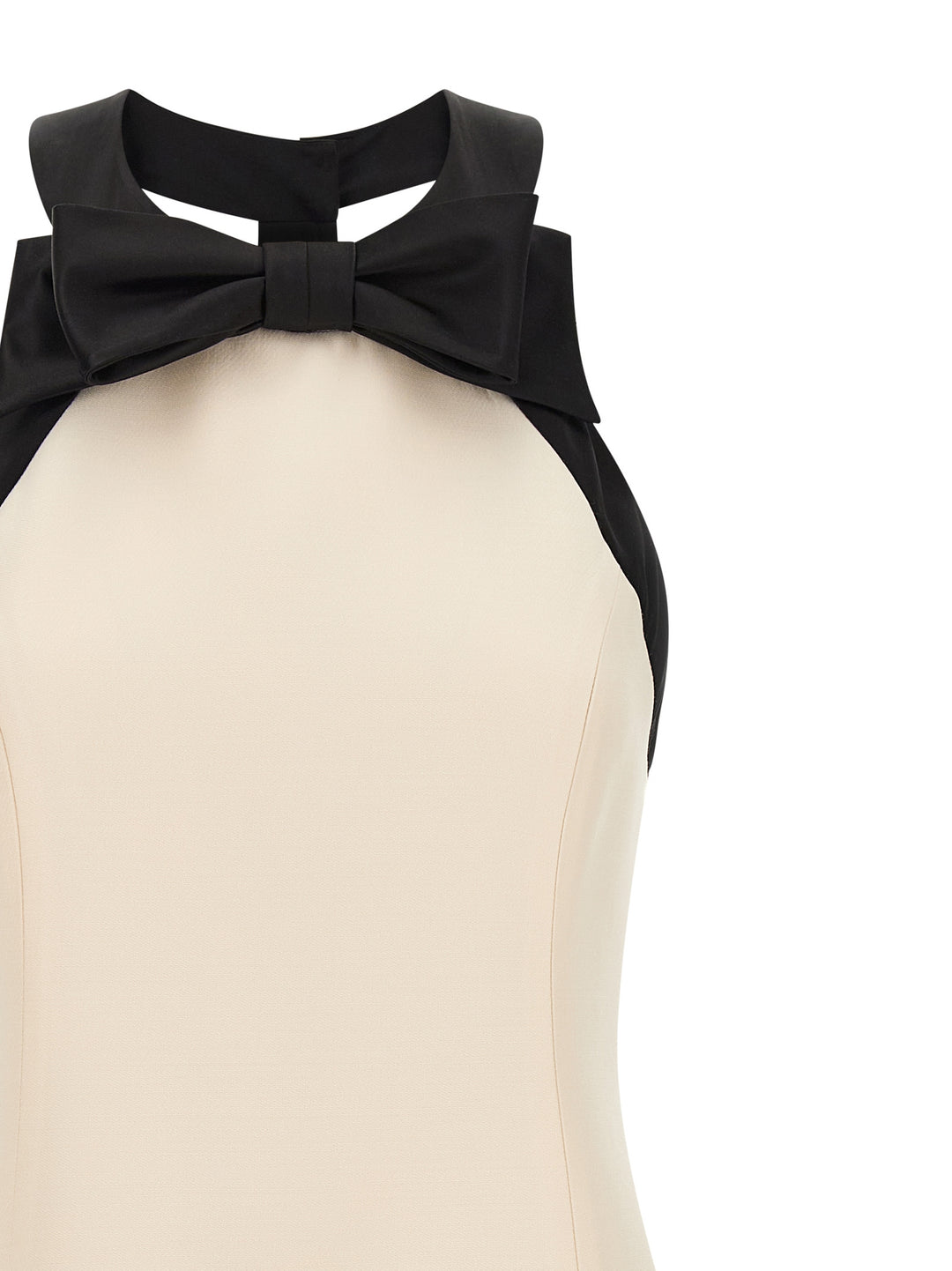 Valentino Garavani Valentino Garavani Crêpe Couture Dress Dresses - White/Black | 1652f67e9bd820f0707db287c252e692eb69b5c6