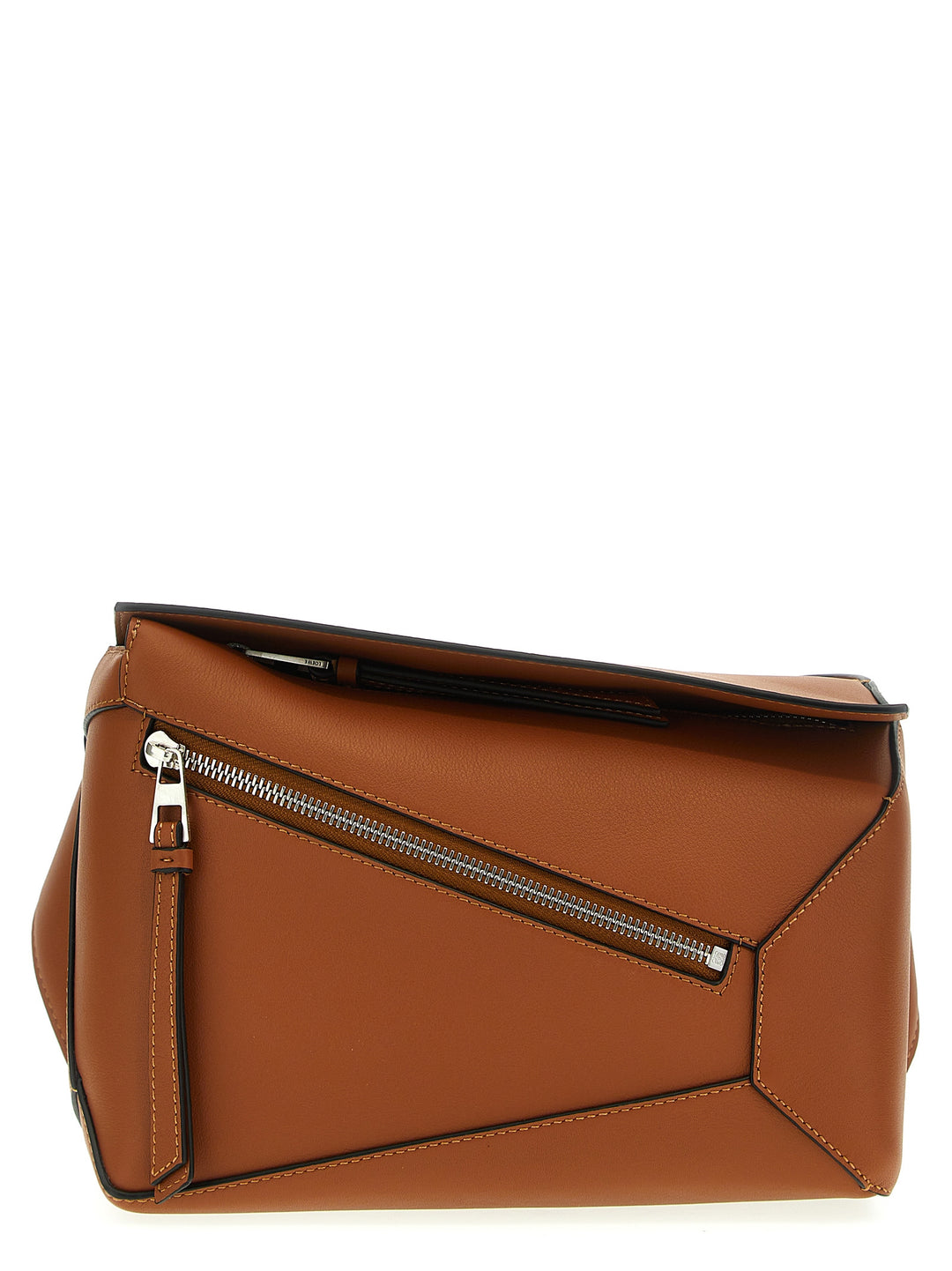 Puzzle Crossbody Bags Brown