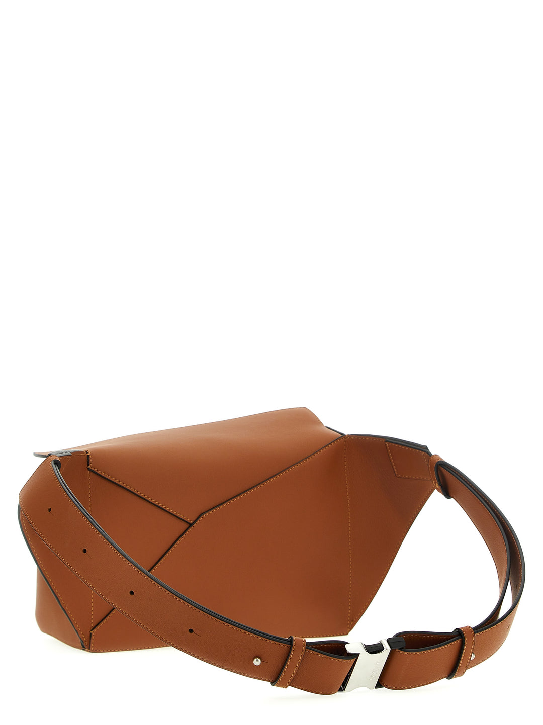 Puzzle Crossbody Bags Brown