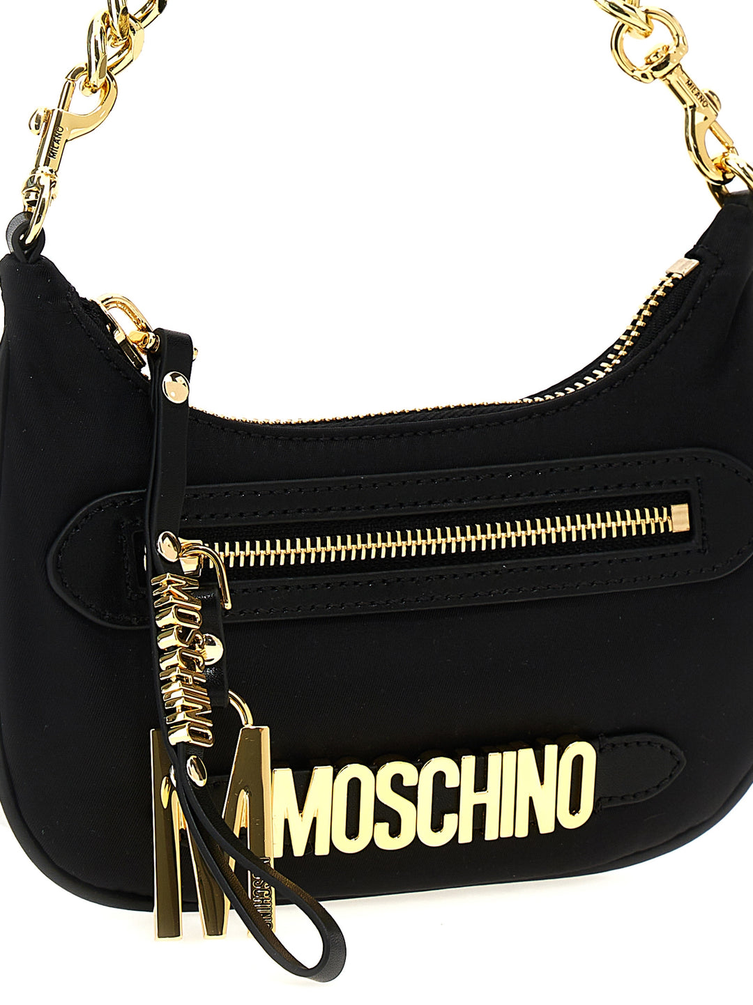 Logo Shoulder Strap Crossbody Bags Black