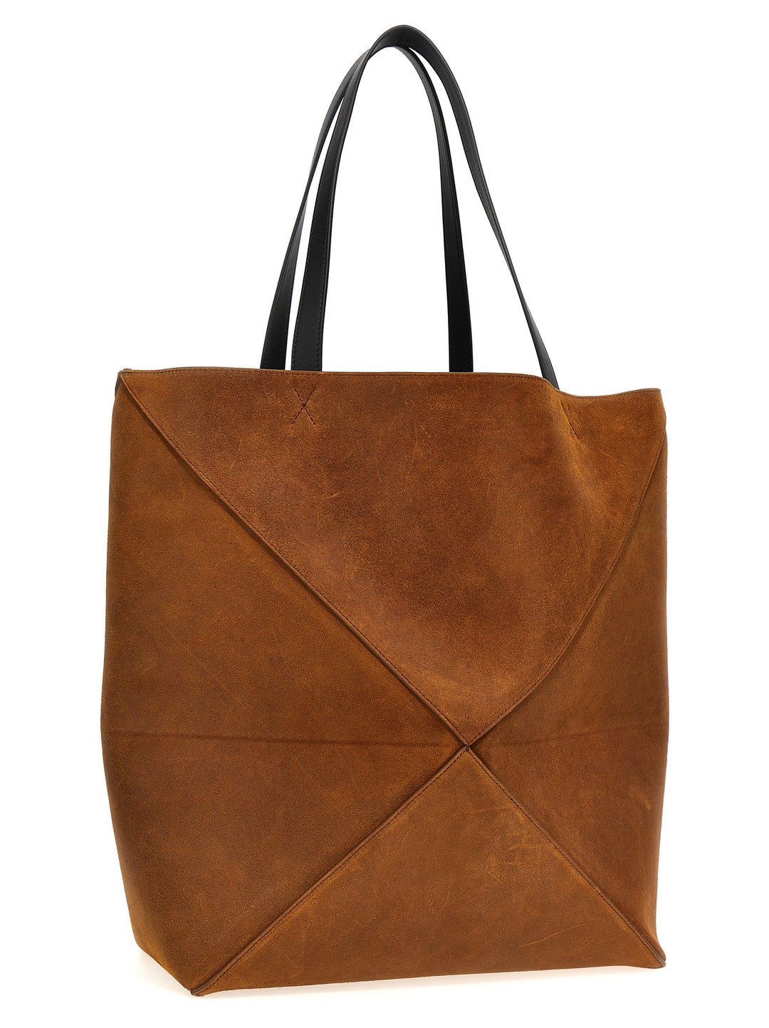 Puzzle Fold Xl Tote Bag Brown