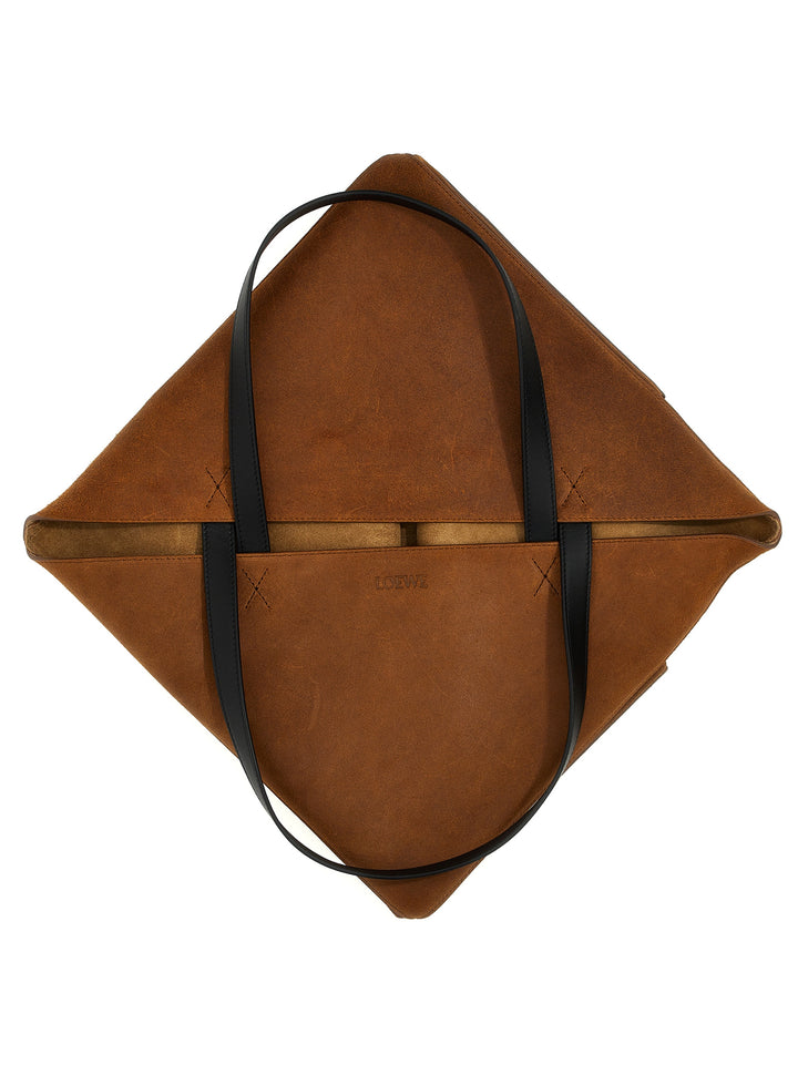 Puzzle Fold Xl Tote Bag Brown