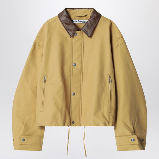 Twill Bomber Jacket Sand Beige