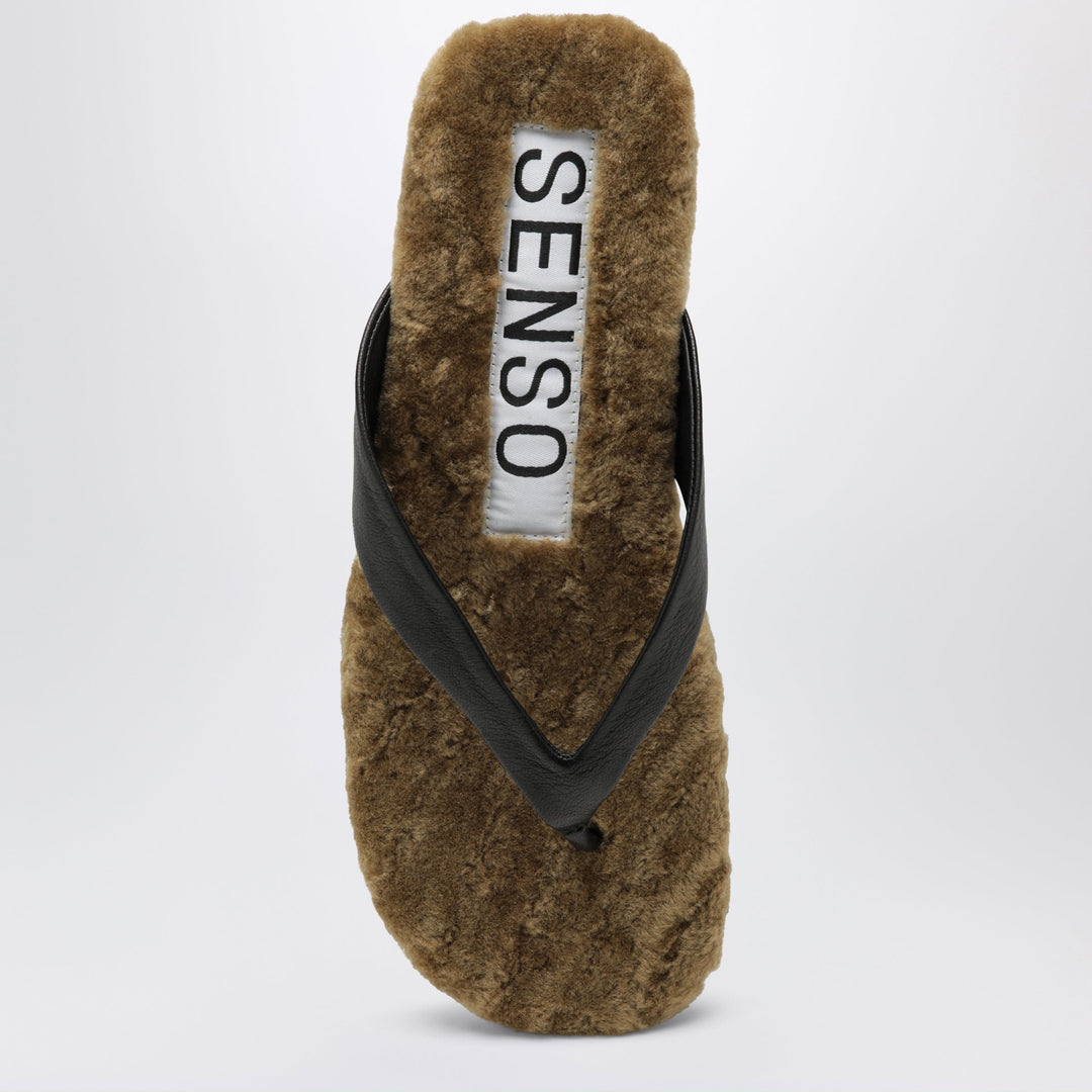 Senso Black/Cinnamon Babette Flip-Flop Sandals