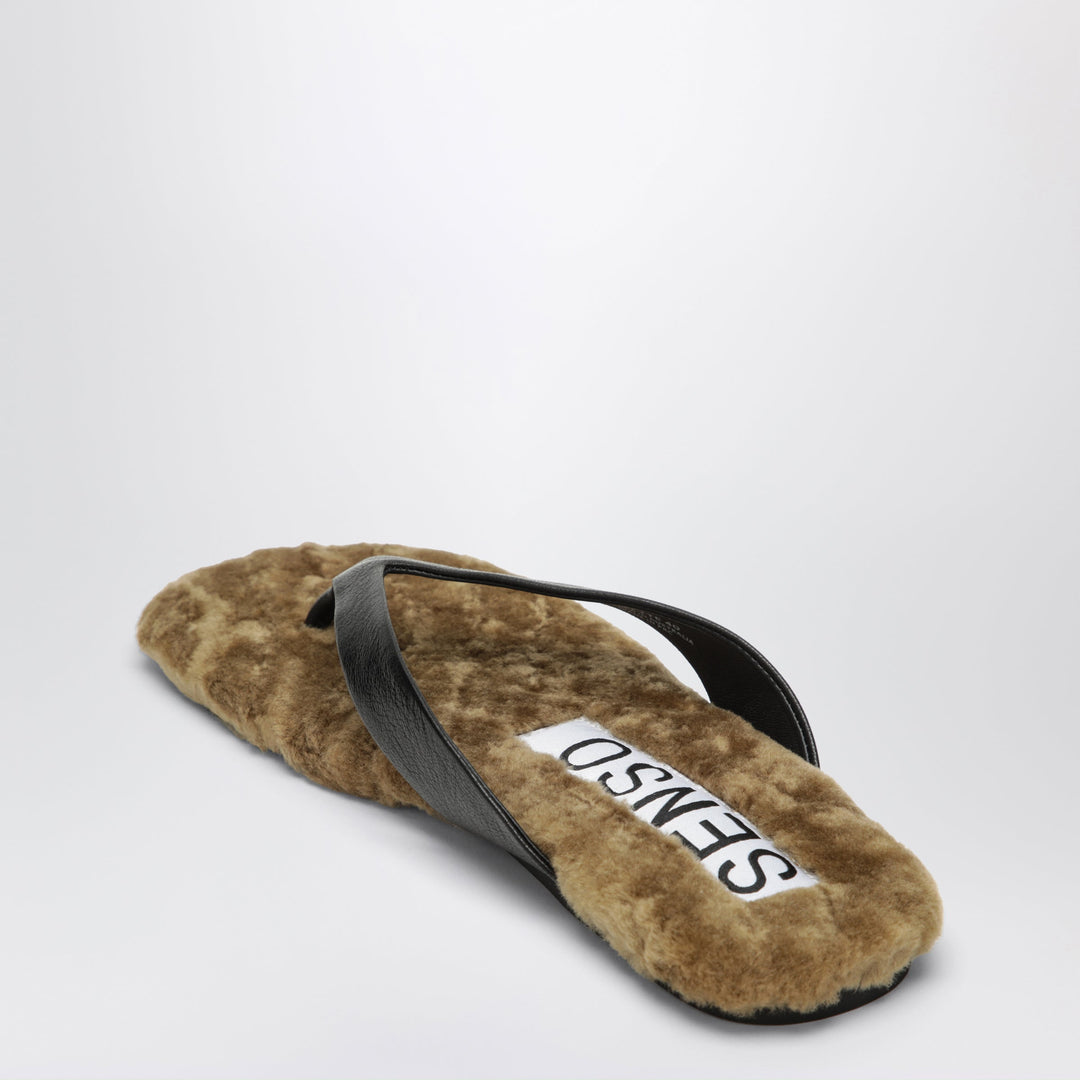 Senso Black/Cinnamon Babette Flip-Flop Sandals