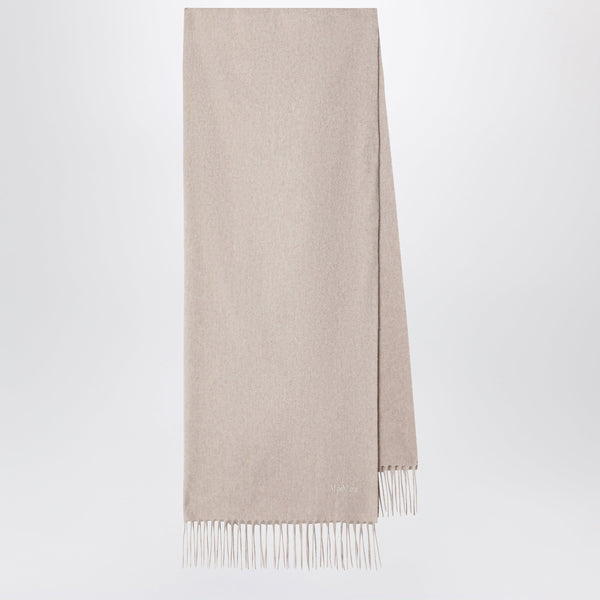 Sand-Colored Cashmere Scarf