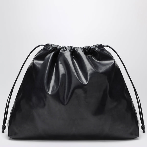 Large Navy Blue Morgan Pouch In Faux Leather