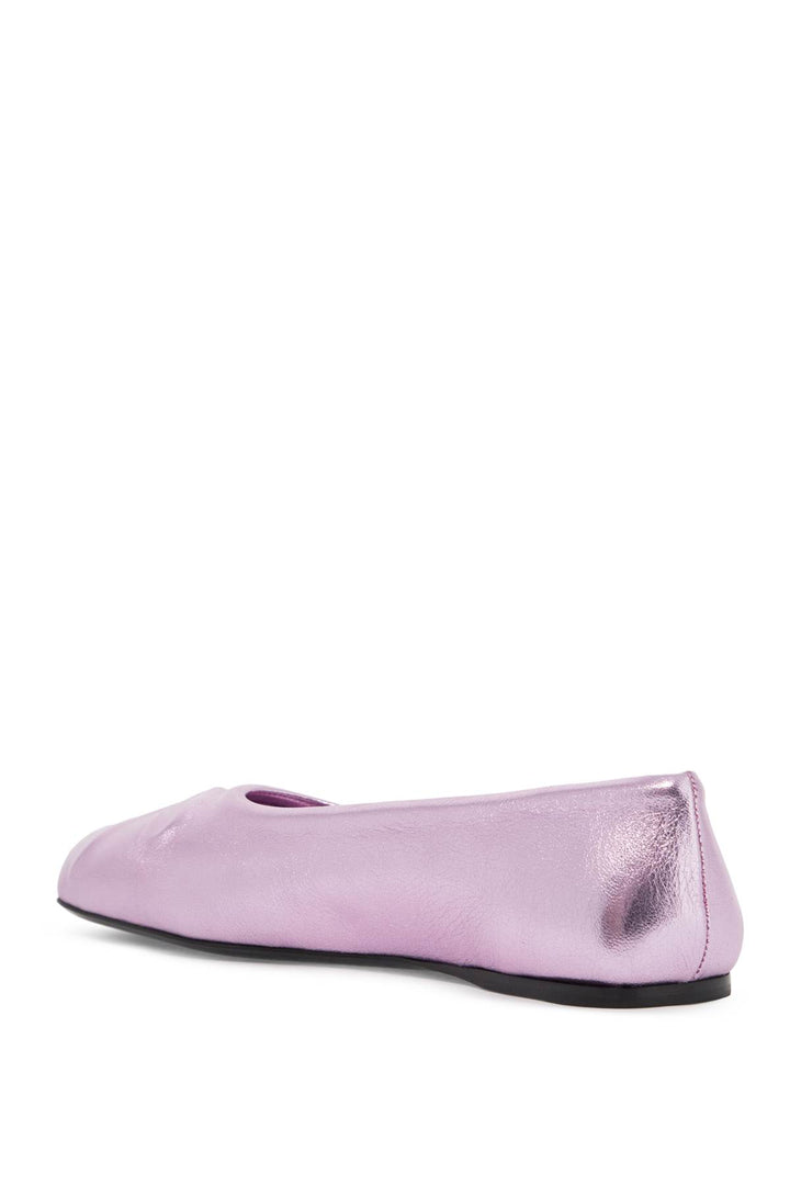 Ballerine Little Bow In Pelle Metallizzata