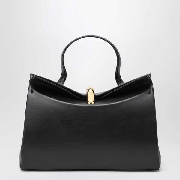 Le Valerie Handbag In Black Calf Leather
