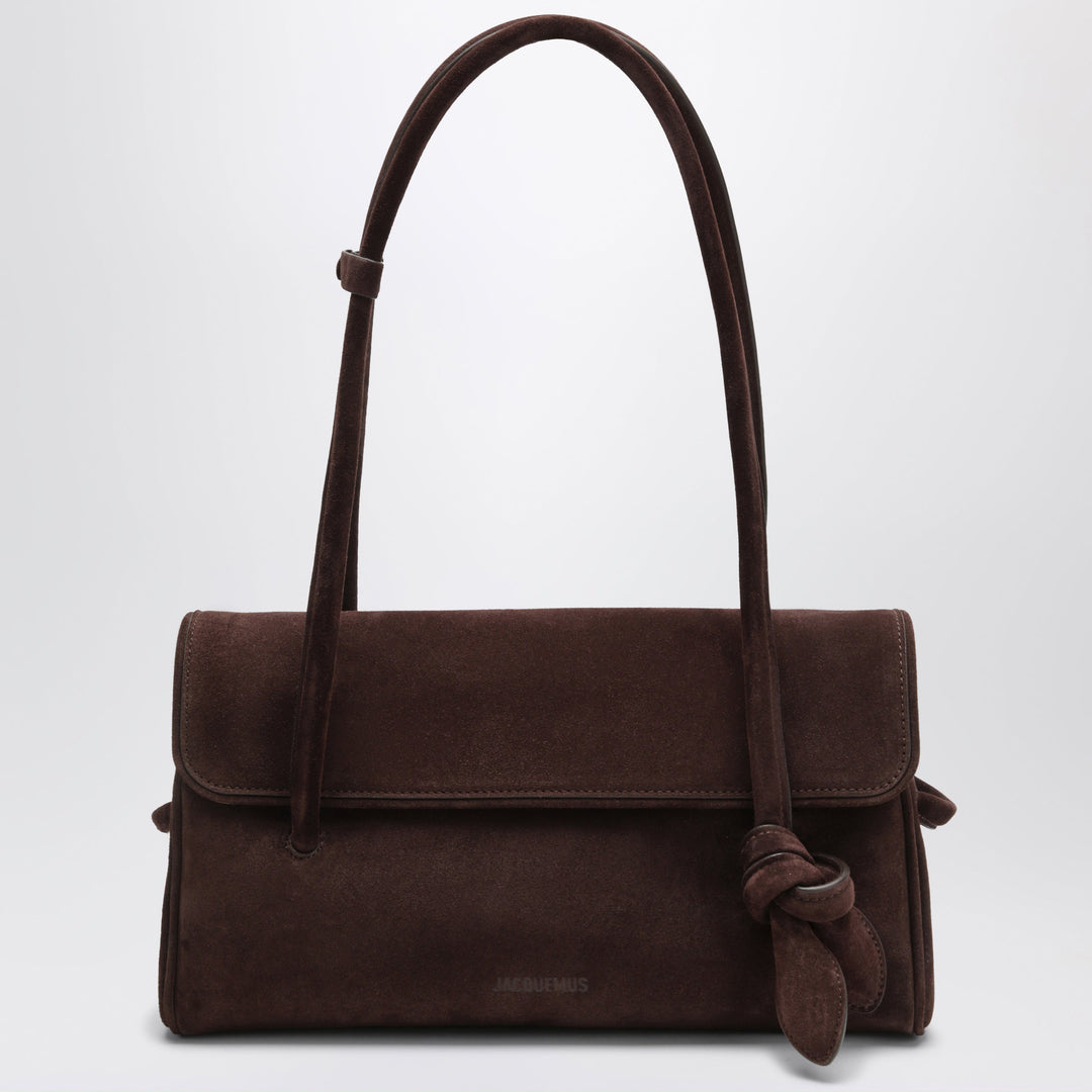Jacquemus Brown Turismo Shoulder Bag In Suede