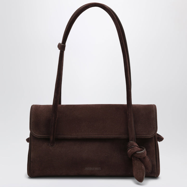 Jacquemus Brown Turismo Shoulder Bag In Suede