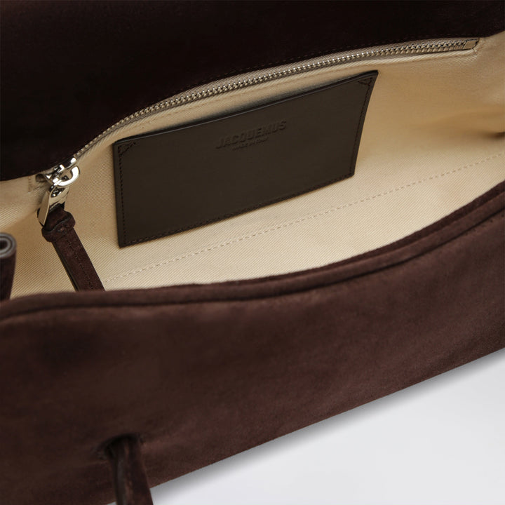 Jacquemus Brown Turismo Shoulder Bag In Suede