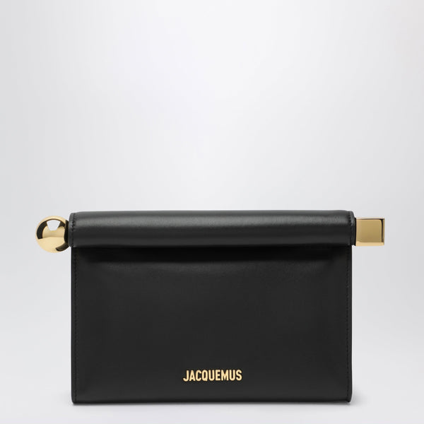Black Rond Carré Bag In Leather