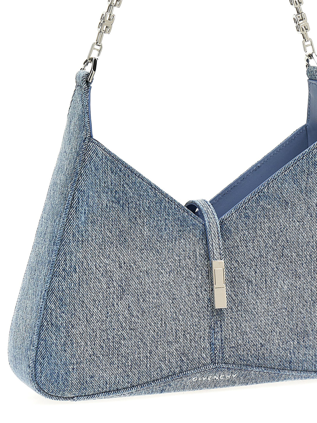 Cut Out Shoulder Bags Light Blue