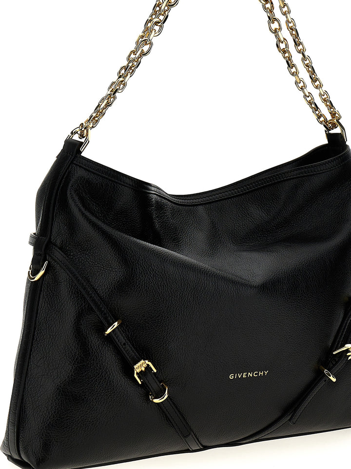 Voyou Chain Shoulder Bags Black