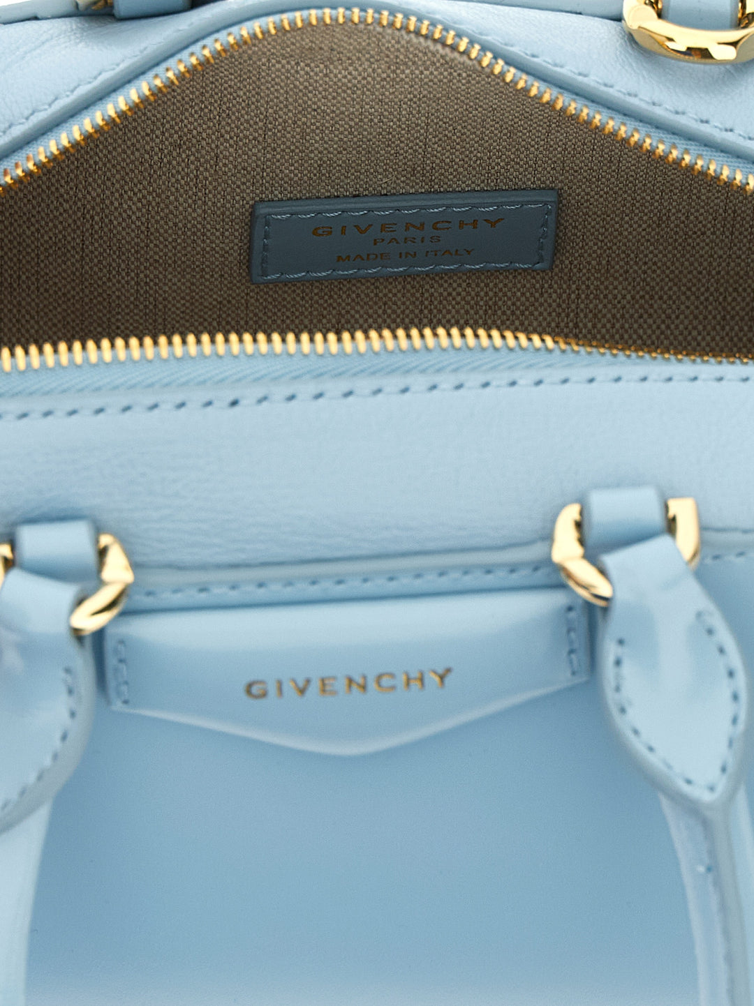 Givenchy Antigona East-West Hand Bags - Light Blue | 58ca29a5287dc2707ebe1279df67313a8399d265