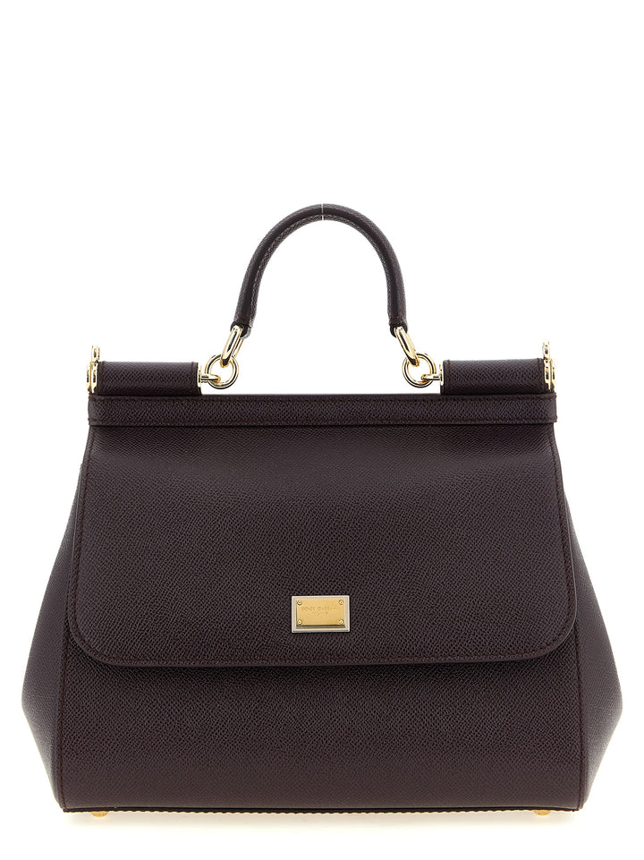 Dolce & Gabbana Sicily Grande Hand Bags - Bordeaux | 7b3adcda2edcdb427c9b0f5f2cc42bd37fb13817