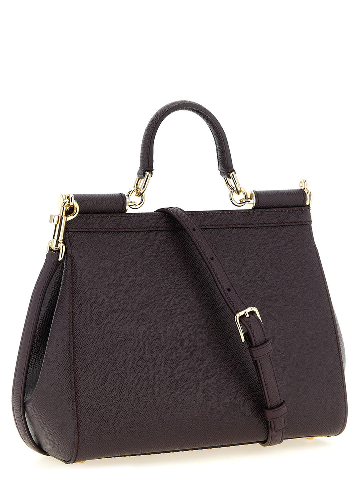 Dolce & Gabbana Sicily Grande Hand Bags - Bordeaux | 89d78347de40b8a6ba70f823696182eda46e1401