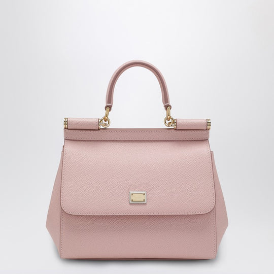 Medium Sicily Top-Handle Bag In Pink