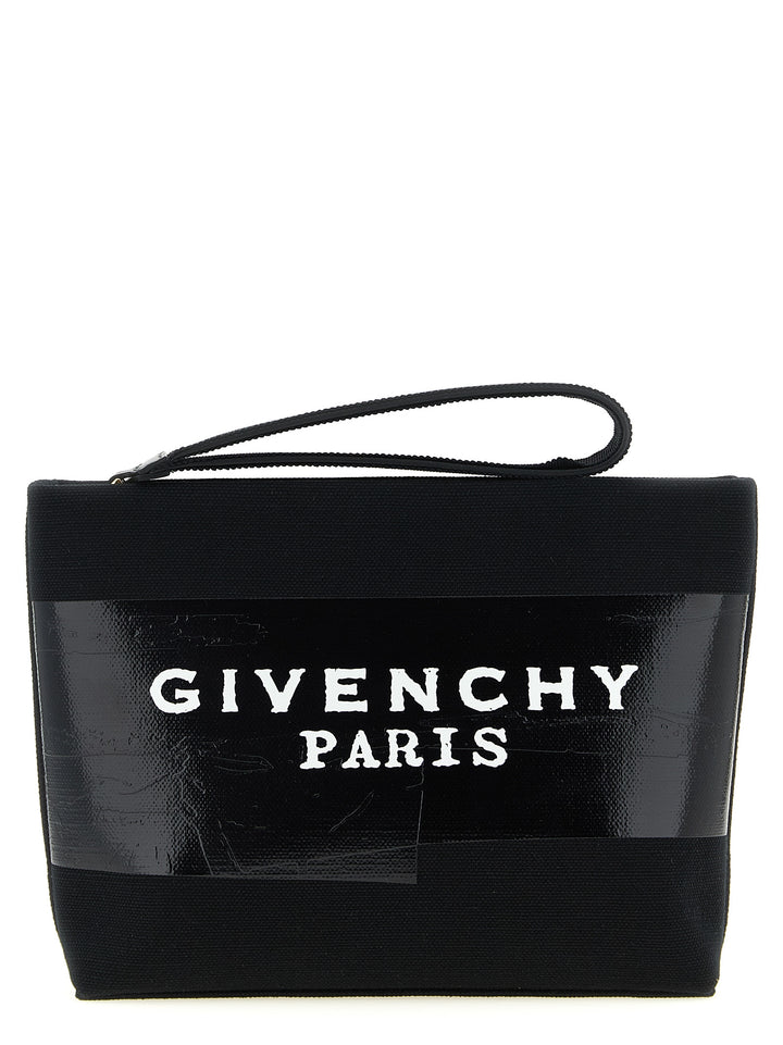 Givenchy Givenchy Tape Clutch - Black | 029de402fea1e01dadb906bb83755608295fe762