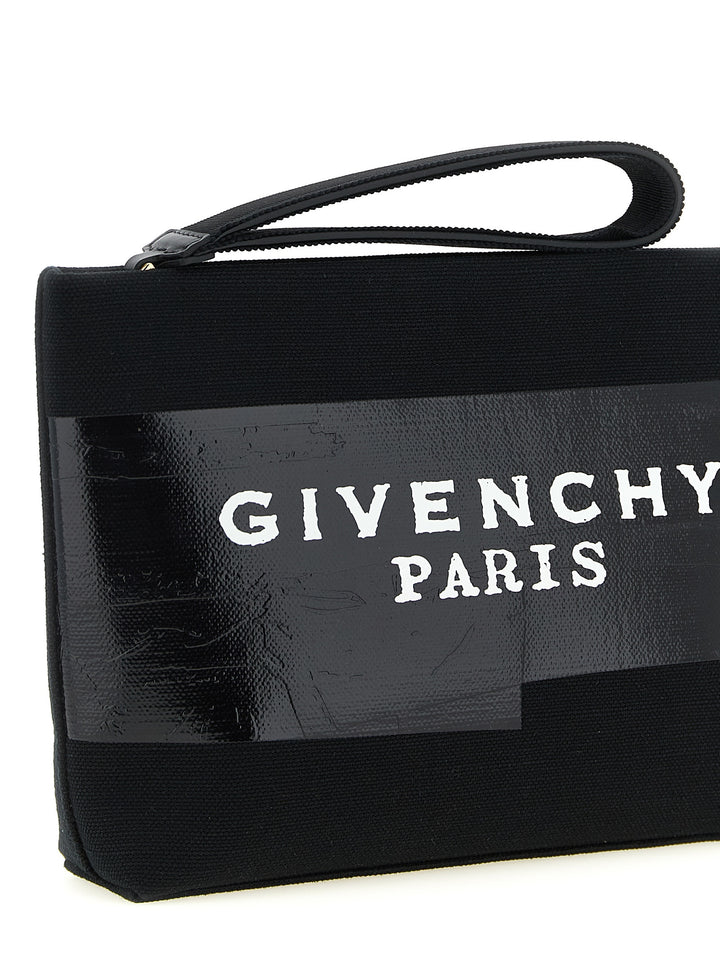 Givenchy Givenchy Tape Clutch - Black | 1fce30117ca70423a539fe28ec42d32cb61b83d5