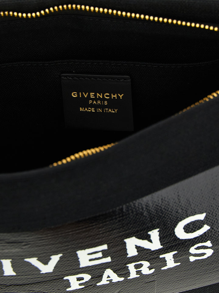 Givenchy Givenchy Tape Clutch - Black | 9f9430b5fd67ceb15e4d1b416da44a784097ab27