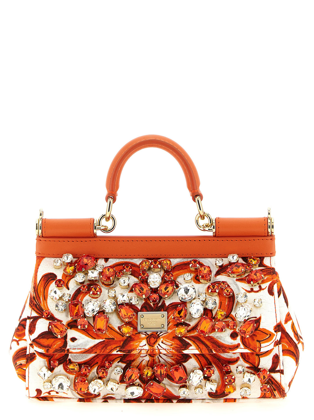 Dolce & Gabbana Sicily Hand Bags - Orange | 4532e479b625d0b9975336900ba3a265d0245f83
