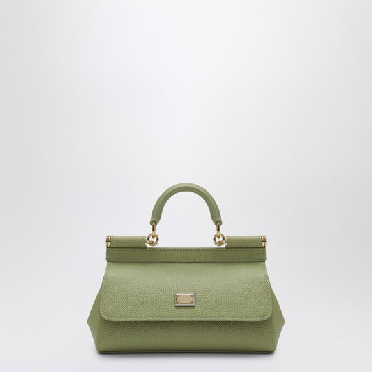 Sicily Small Top Handle Bag In Sage Green