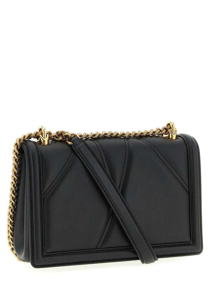 Dolce & Gabbana Devotion Shoulder Bags - Black | 3c71d227a9ea11f9381838b405edf46829b46980