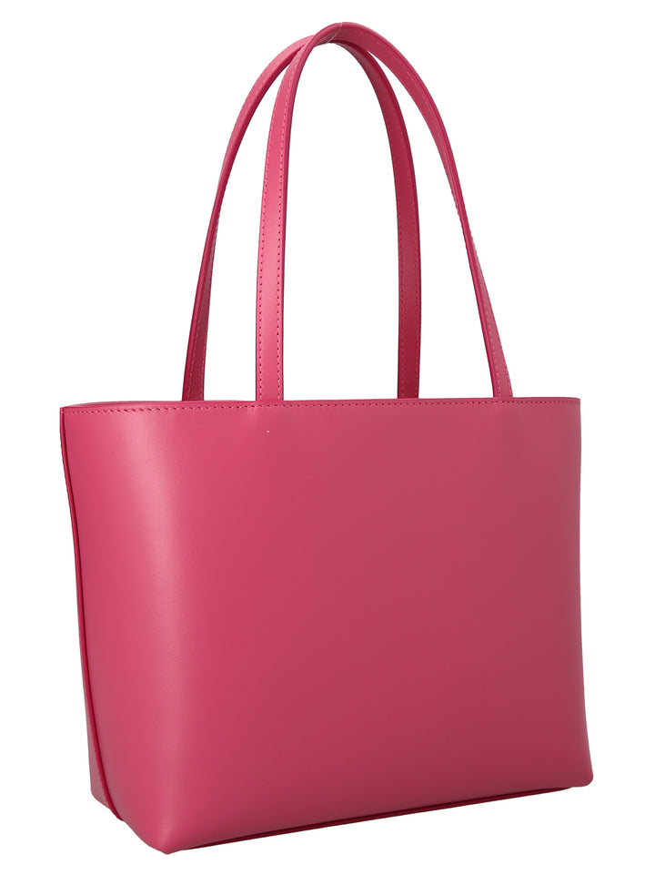 Dolce & Gabbana Small Logo Shopping Bag Tote Bag - Fuchsia | ae15879290ce800e6e5b913b76c60032b422f926